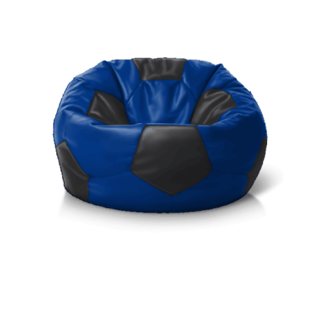 Купити 'Крісло м''яч Blue + Black' — крісло-мішок для дому, швидка доставка по Україні.